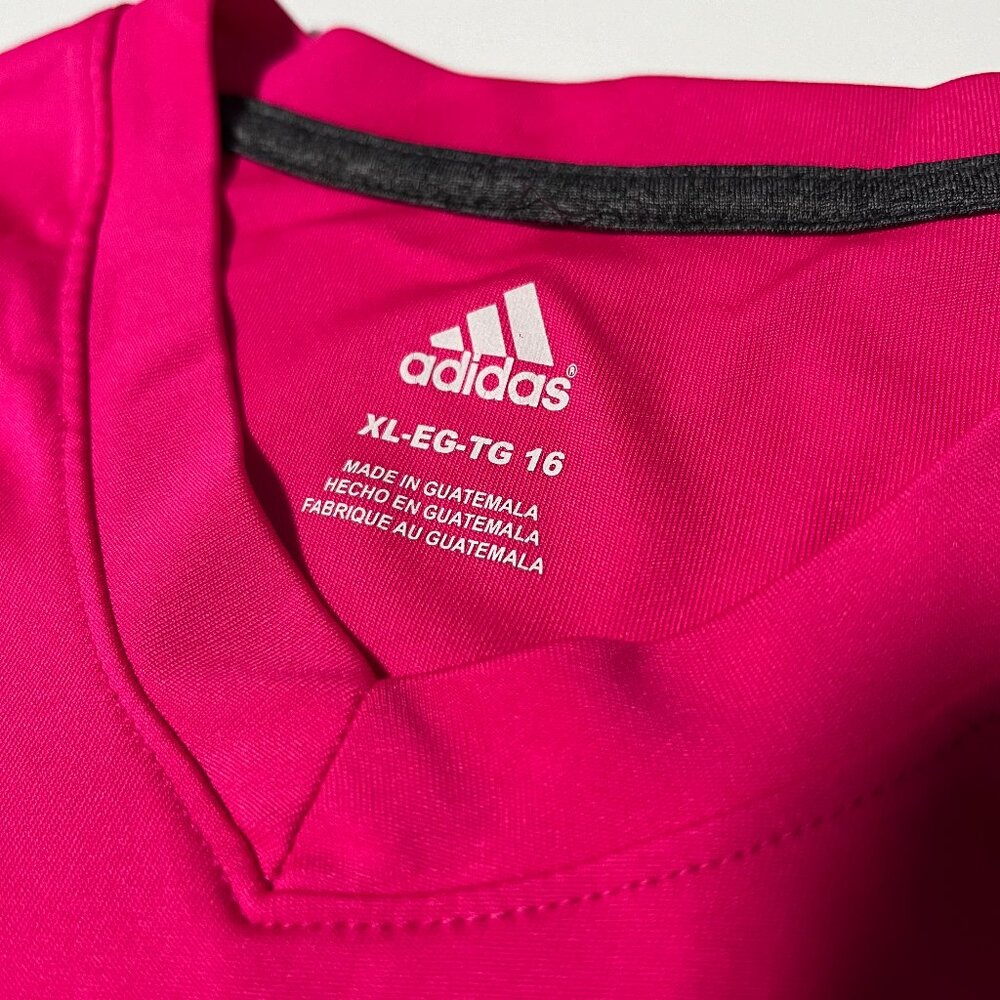 Hot Pink Adidas Athletic Shirt (Teen Girl)